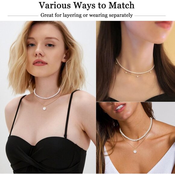 Elegant 3-Piece Gold Pearl Jewelry Set for Women - Perfect Gift for Any Occasion - Picture 4 of 9